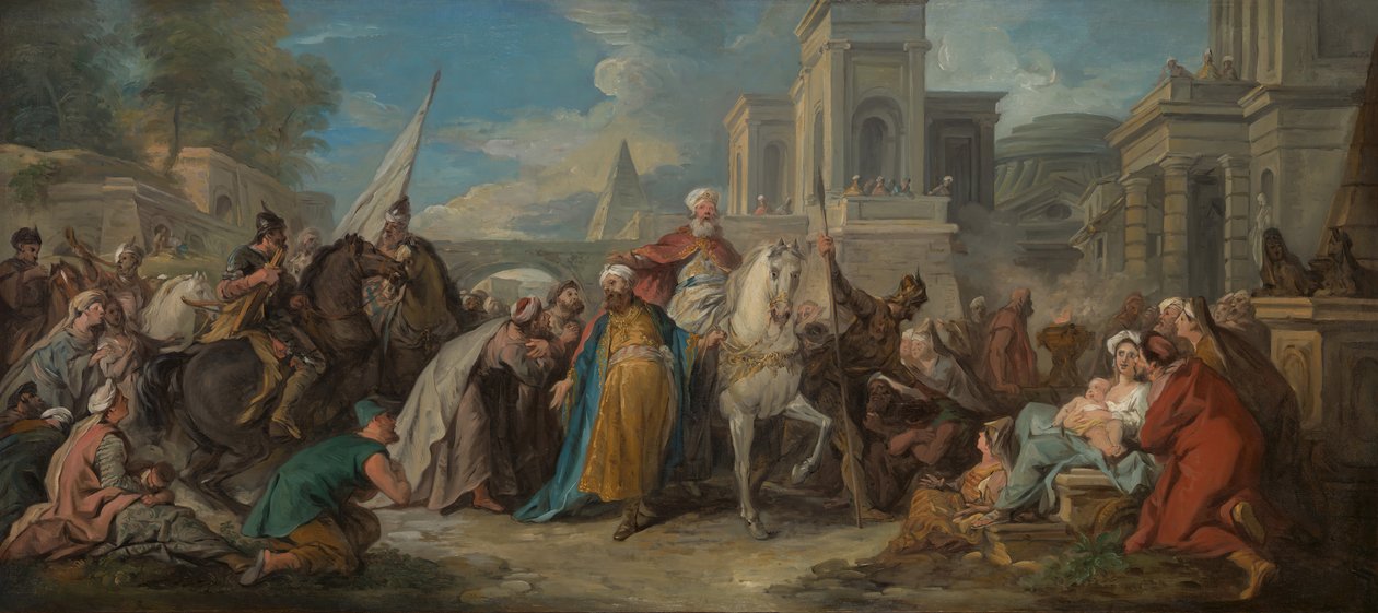 Mordokajs triumf, ca. 1736. af Jean François de Troy