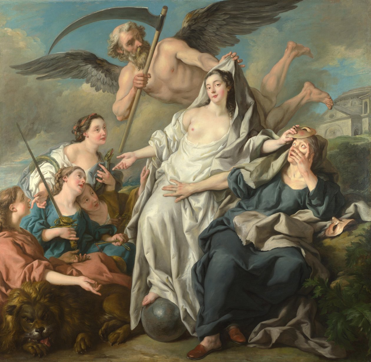 Tiden afslører sandheden, 1733 af Jean François de Troy