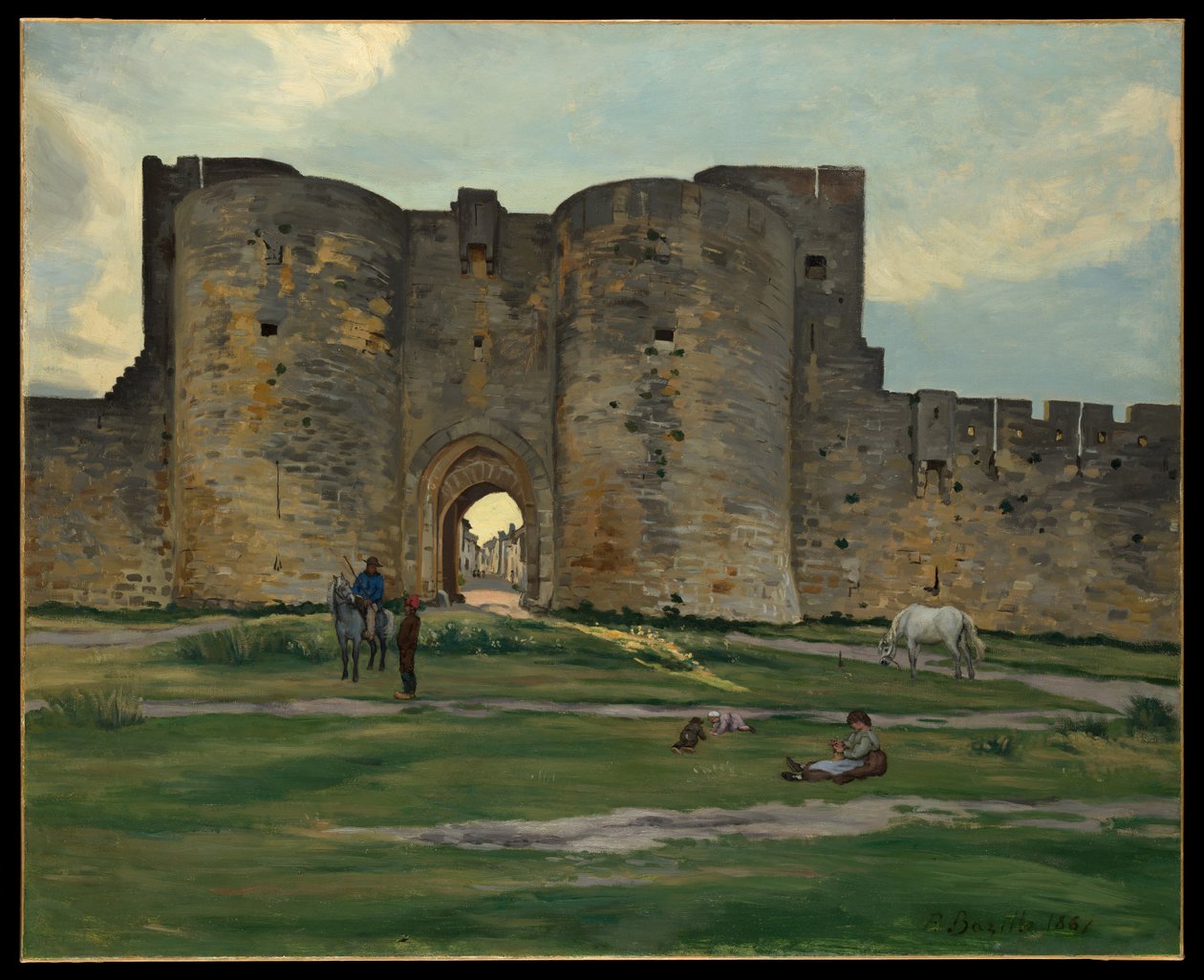 Dronningens port ved Aigues-Mortes af Jean Frederic Bazille