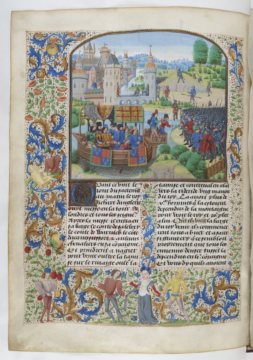 Jean Froissart, Krøniker, 154v, 12148 btv1b8438605hf336, original af Jean Froissart