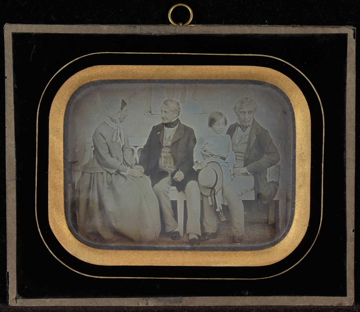 Portræt af M. & Mme. Eynard og M. de Regny med sin søn af Jean Gabriel Eynard