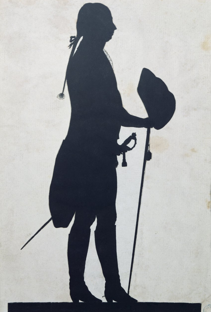 Silhuet af en mand af Jean Gaspard Lavater