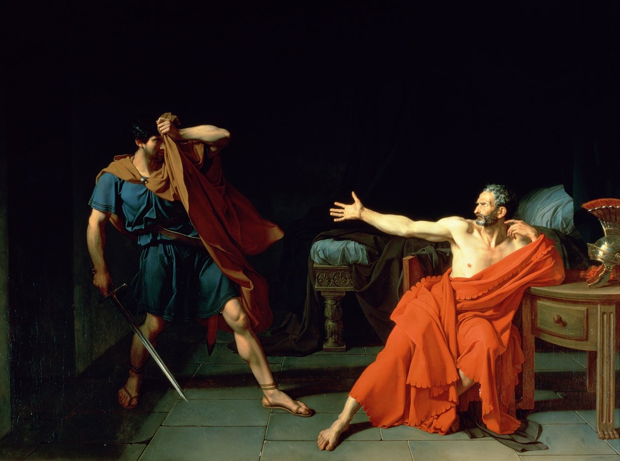 Fransk: Marius prisonnier à Minturnes Marius at Minturnae af Jean Germain Drouais