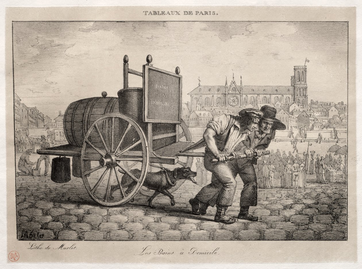 Scenes of Paris: Baths at Home af Jean Henri Marlet