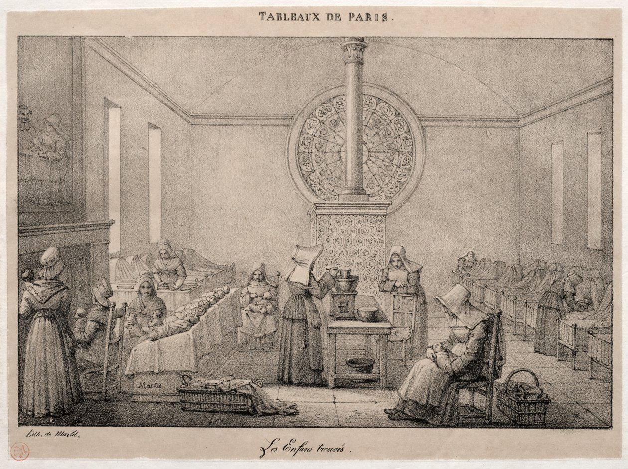 Scenes of Paris: The Foundling Hospital af Jean Henri Marlet