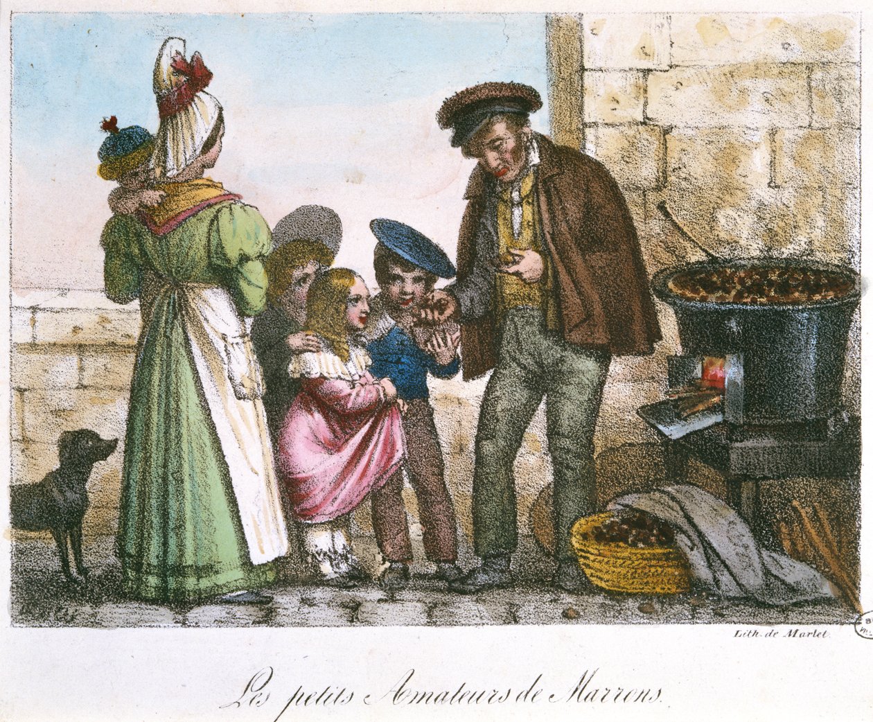 De små kastanjekendere, ca. 1810-20 af Jean Henri Marlet