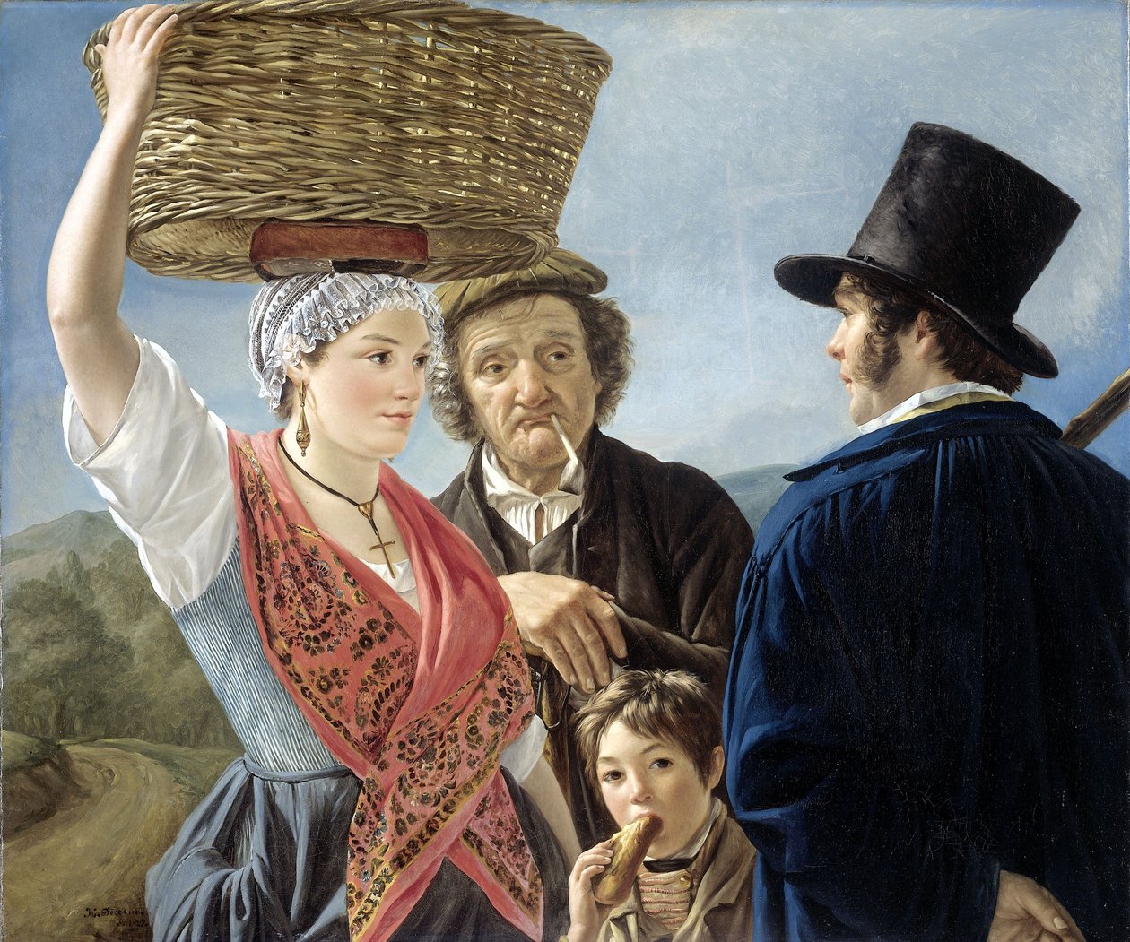 Markedssladder, 1827 af Jean Henri de Coene