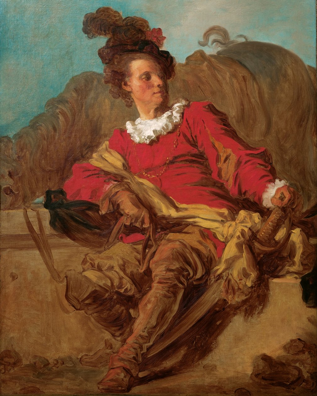 Jean-Claude Richard, abbed af Saint-Non, klædt 