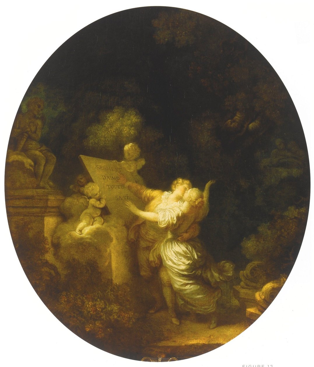 Kærlighedens ed af Jean Honore Fragonard