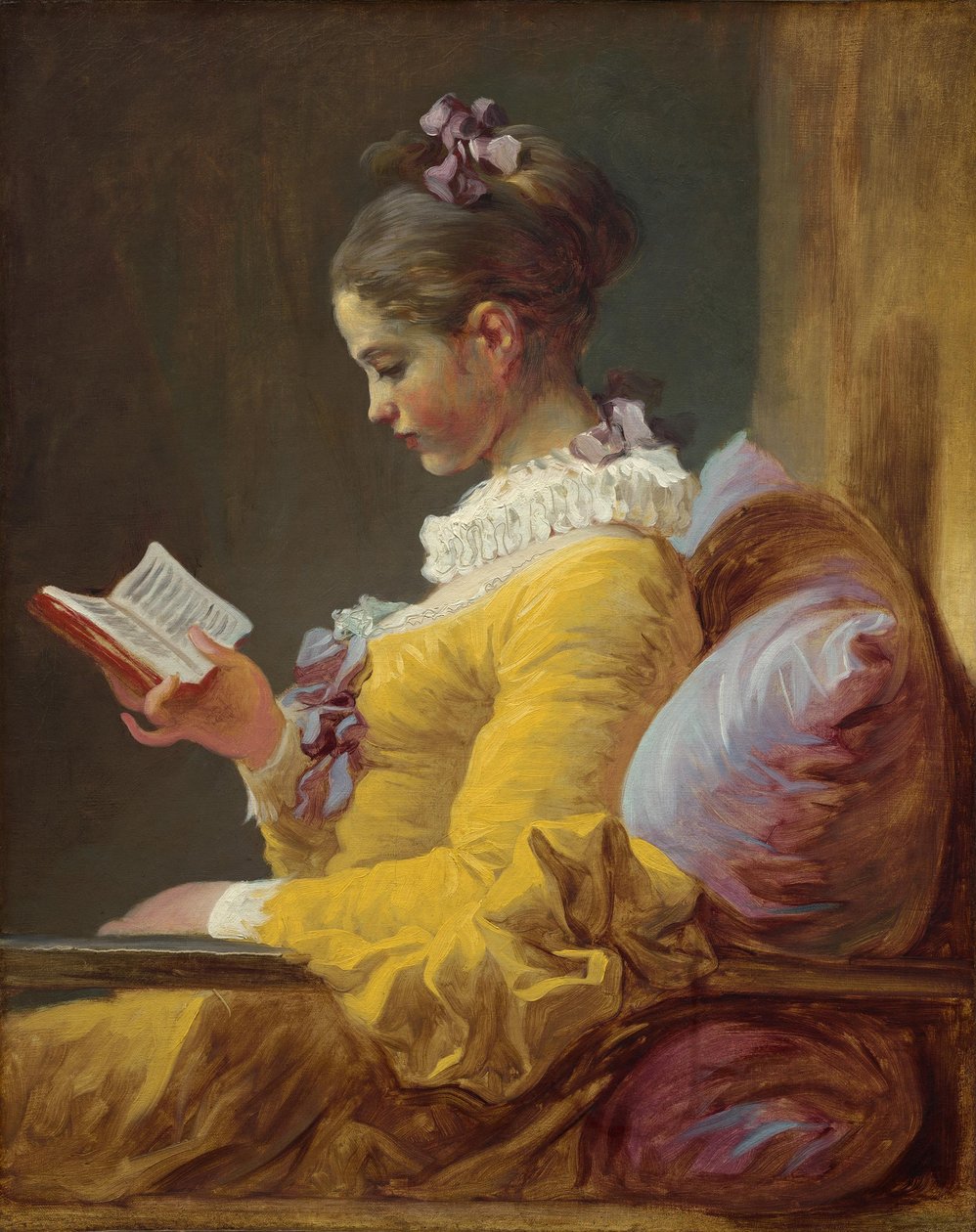 Læsende kvinde af Jean Honore Fragonard
