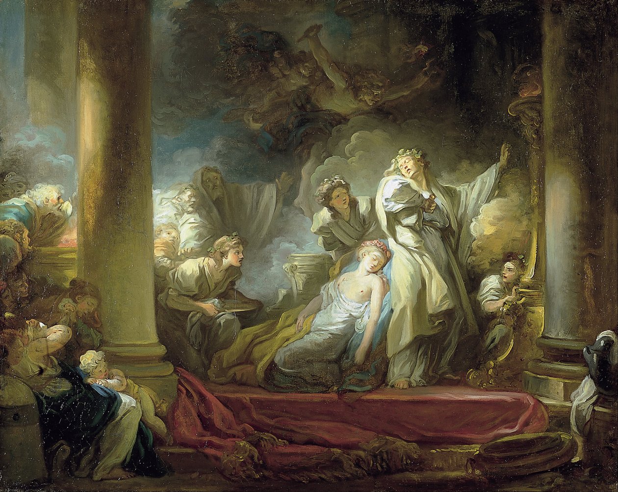 Ofringen af Callirhoe af Jean Honore Fragonard