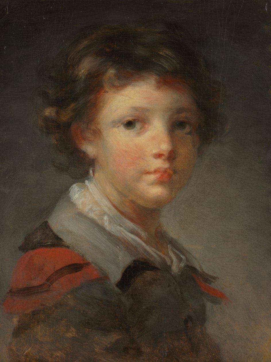 En dreng i en rødforet kappe, 1780