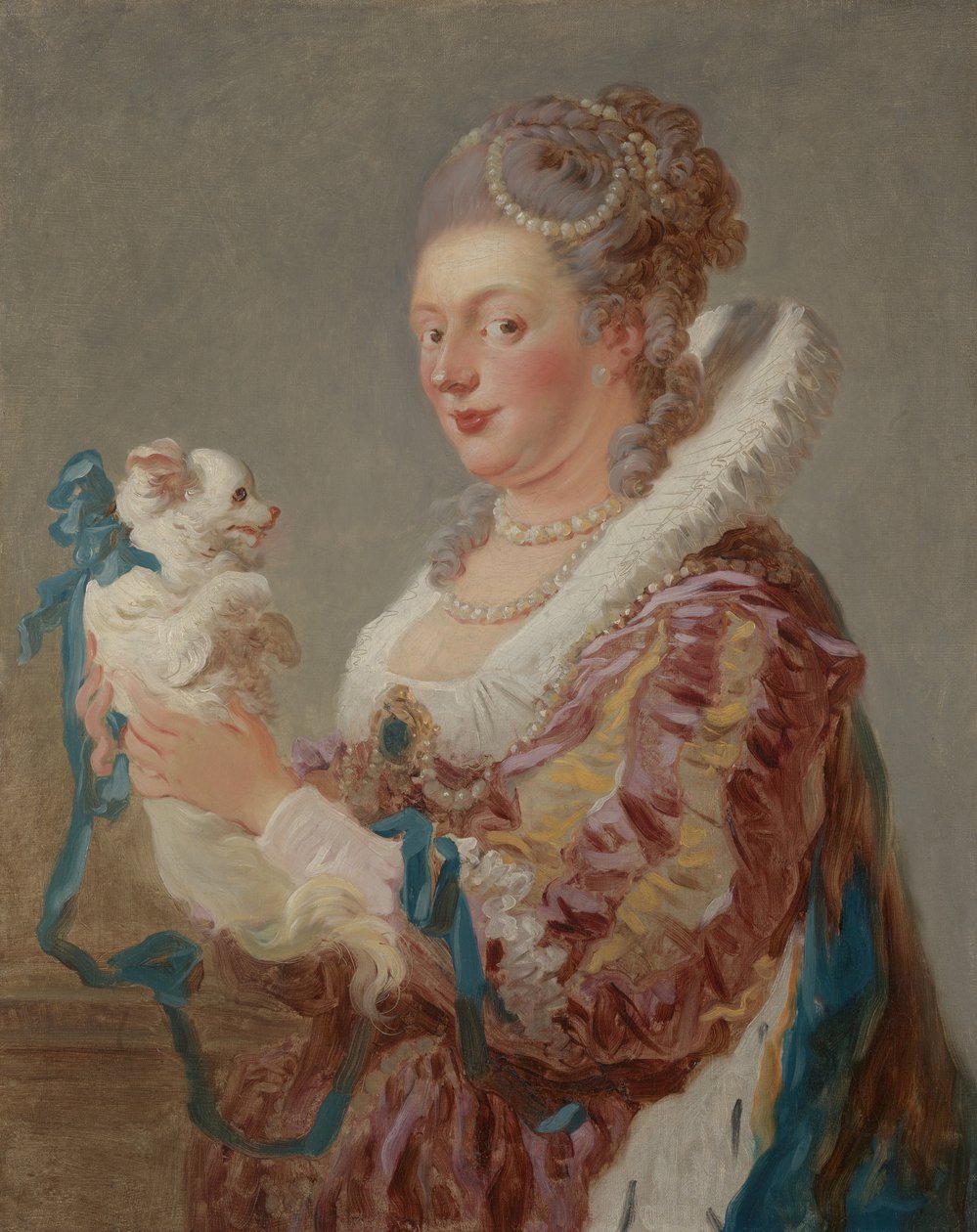 A Woman with a Dog, ca. 1769 (olie på lærred) af Jean Honore Fragonard