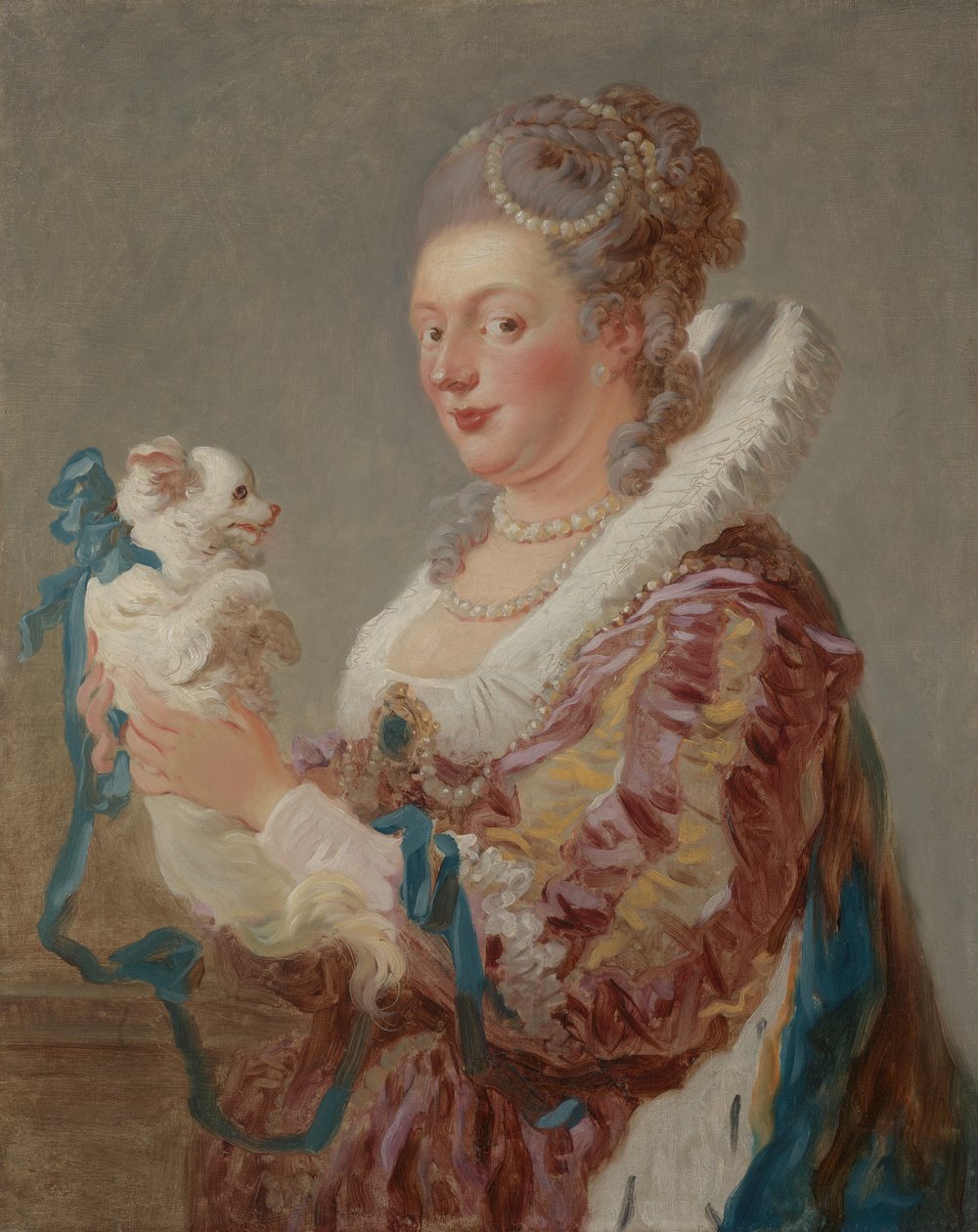 En kvinde med en hund, ca. 1769. af Jean Honore Fragonard