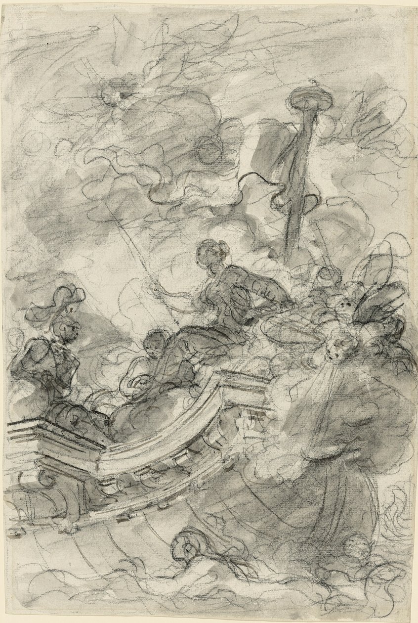 Astolfo sejler af sted med Andronica og Sofrosina af Jean Honore Fragonard