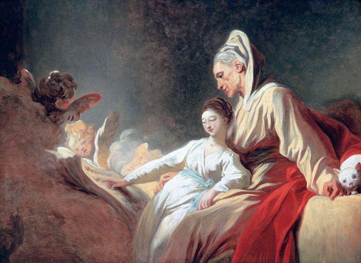 Jomfruens uddannelse, c1773 af Jean Honore Fragonard
