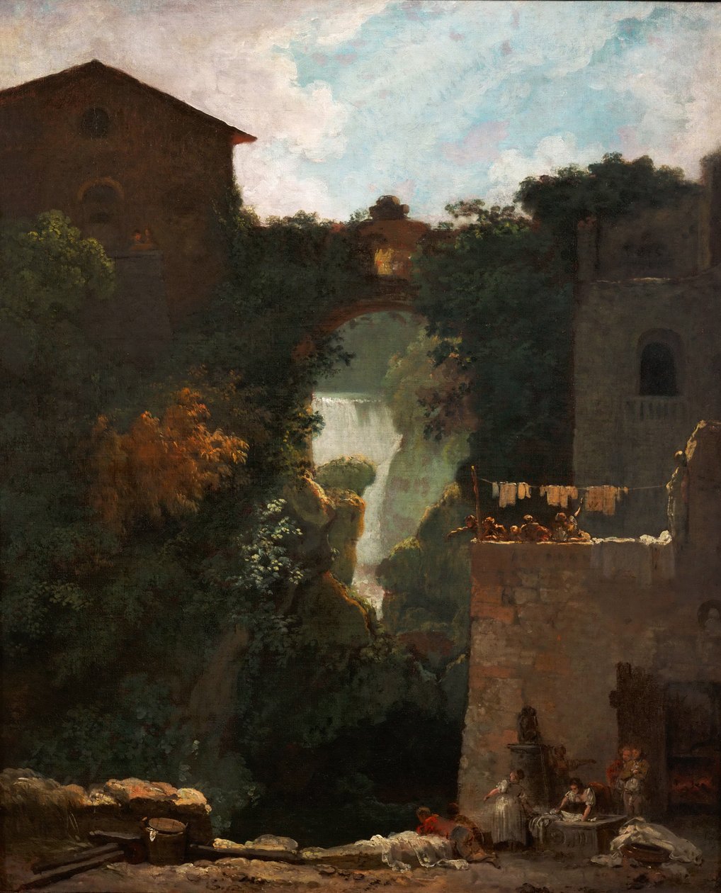 Les Cascatelles de Tivoli Cascatelle Grandi i Tivoli af Jean Honore Fragonard