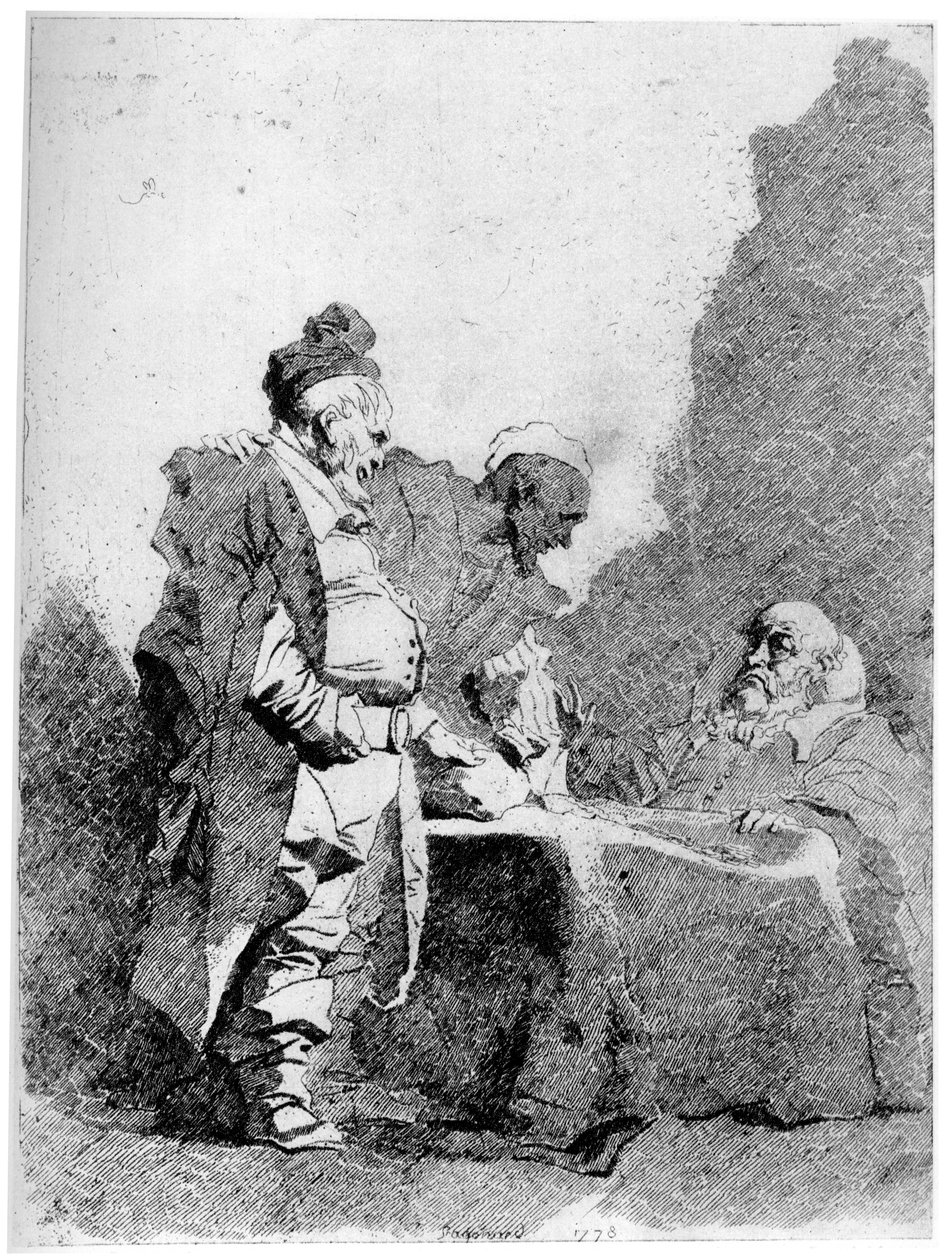 Handlende, c1750-1800, 1924 af Jean Honore Fragonard