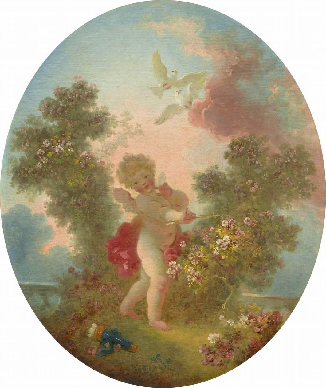 Elsker Sentinel, ca. 17731776. af Jean Honore Fragonard