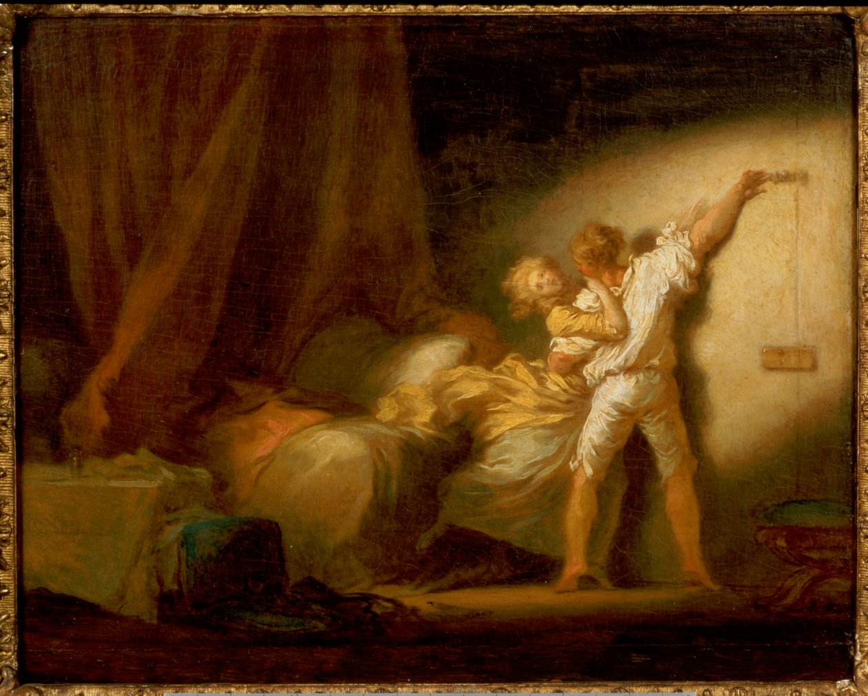 Modelversion af "The Bolt" af Jean Honore Fragonard