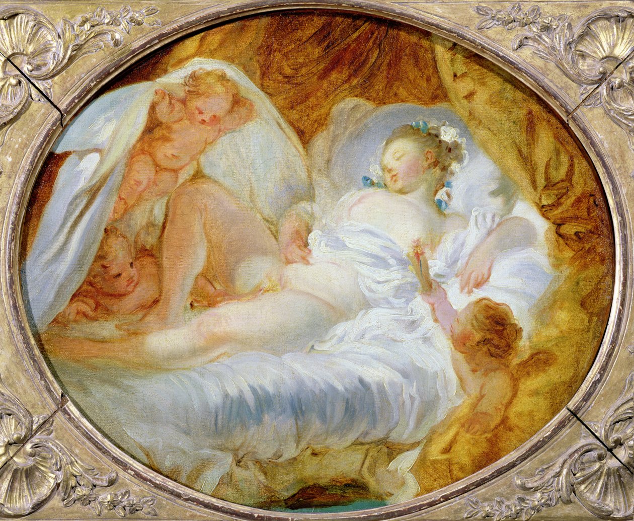 Olie på lærred af Jean Honore Fragonard