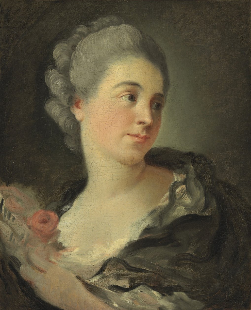 Portræt af Marie-Therese Colombe af Jean Honore Fragonard