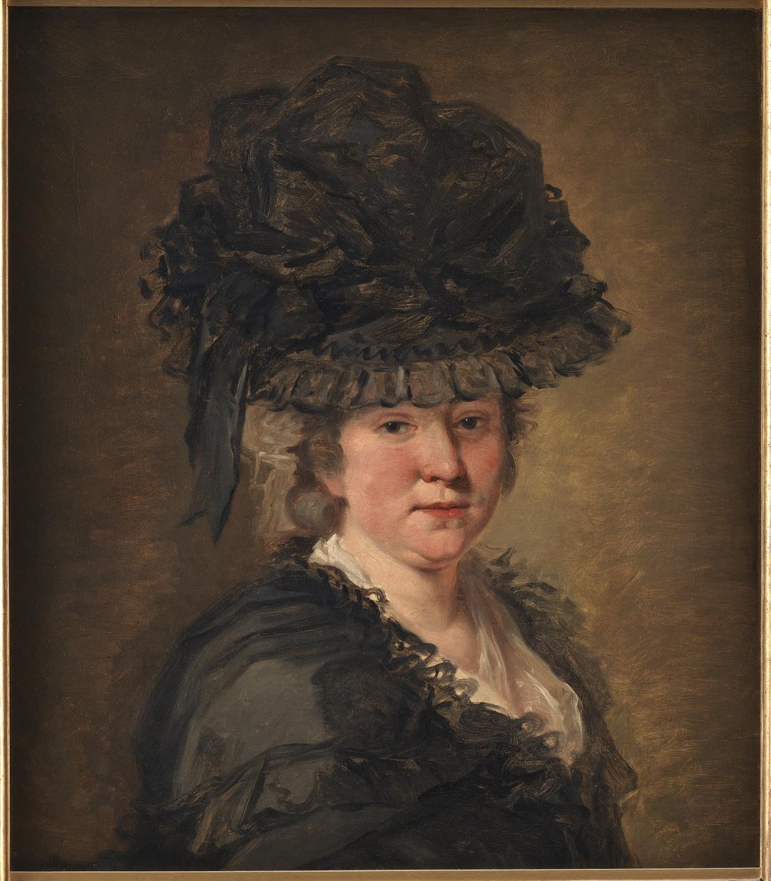 Portræt af en Dame af Jean Honore Fragonard