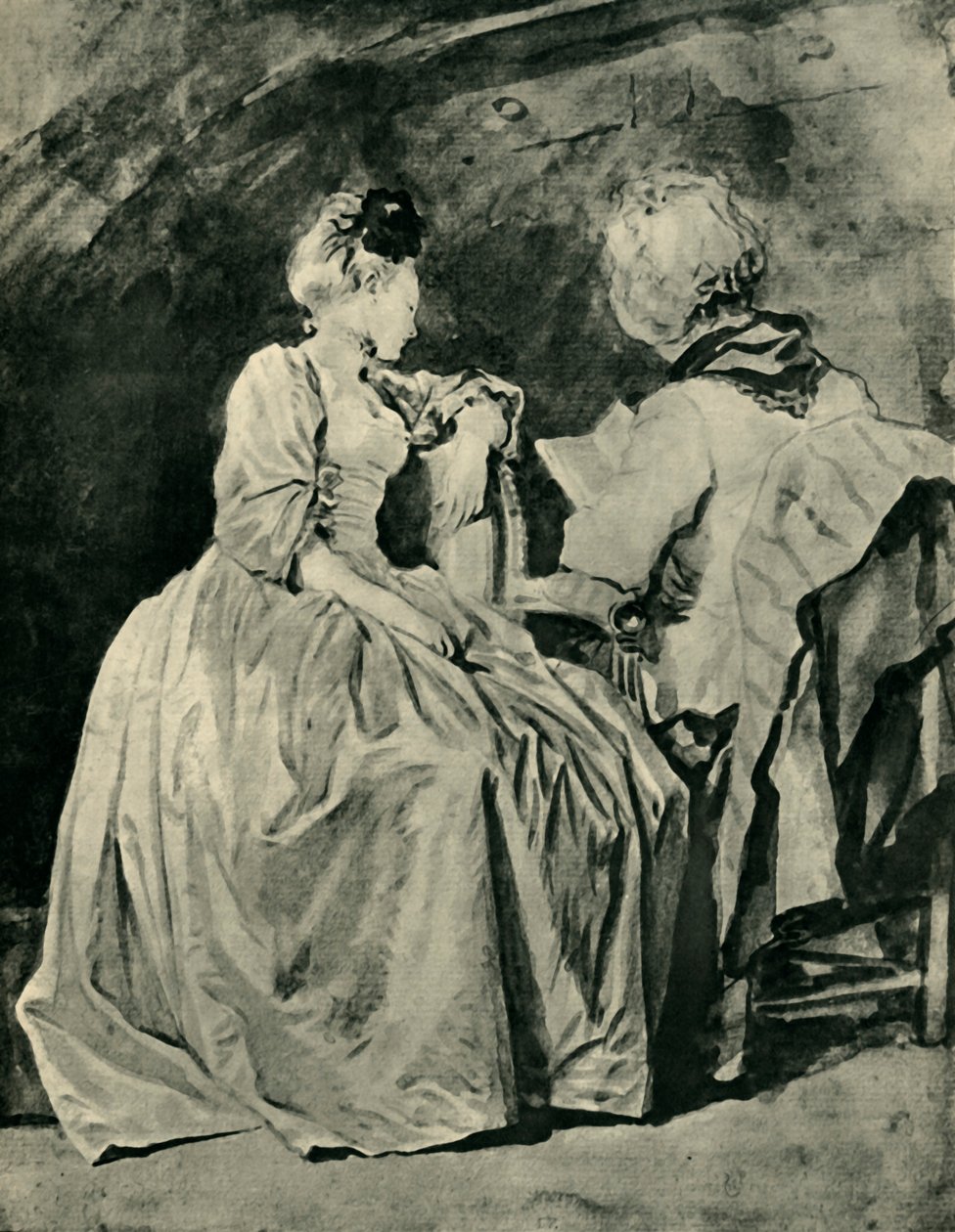 Reading, c1778, 1943. af Jean Honore Fragonard