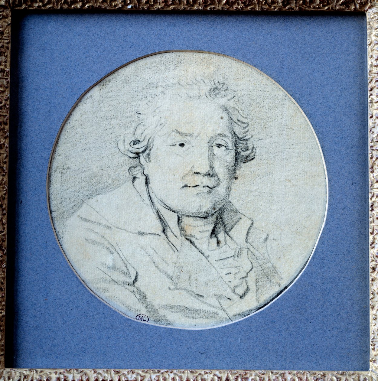 Selvportræt. Tegning af Jean Honore Fragonard (1732-1806) af Jean Honore Fragonard