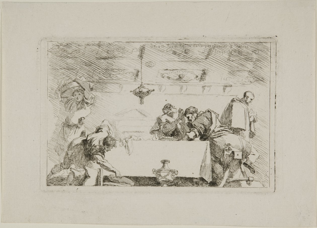 Disciplene i Emmaus af Jean Honore Fragonard