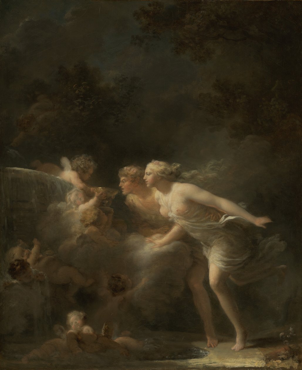 The Fountain of Love, ca. 1785 (olie på lærred) af Jean Honore Fragonard