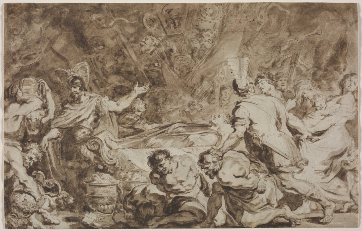 Decius Muss begravelse, 1774. af Jean Honore Fragonard