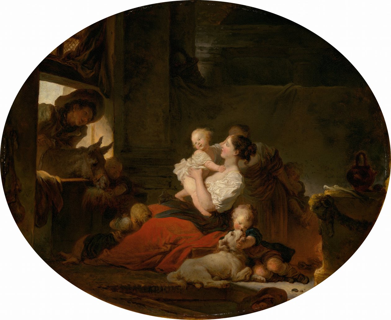 Den lykkelige familie, ca. 1775. af Jean Honore Fragonard