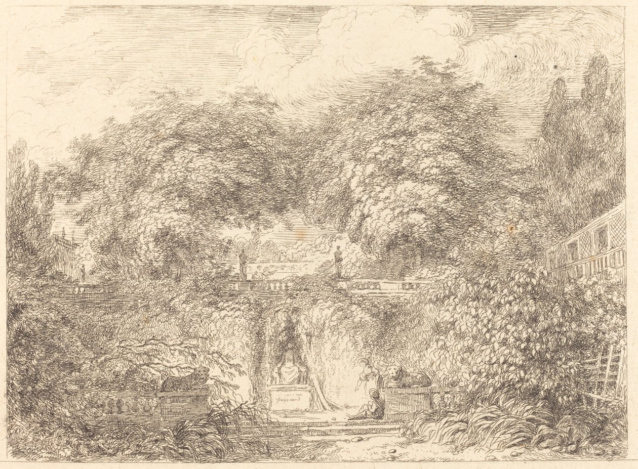Den Lille Park (Le petit parc) af Jean Honore Fragonard