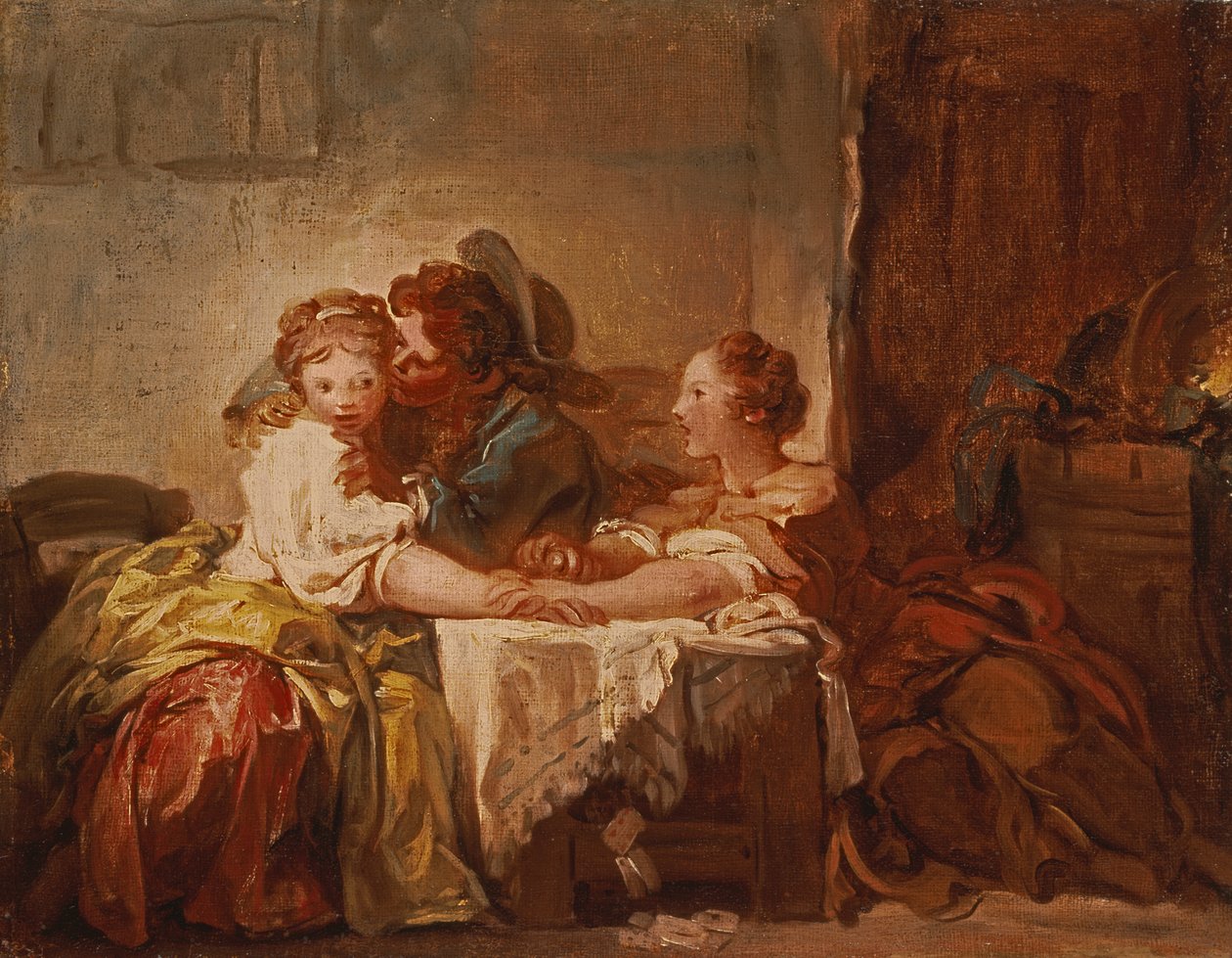 Prisen for et kys, 1760 af Jean Honore Fragonard