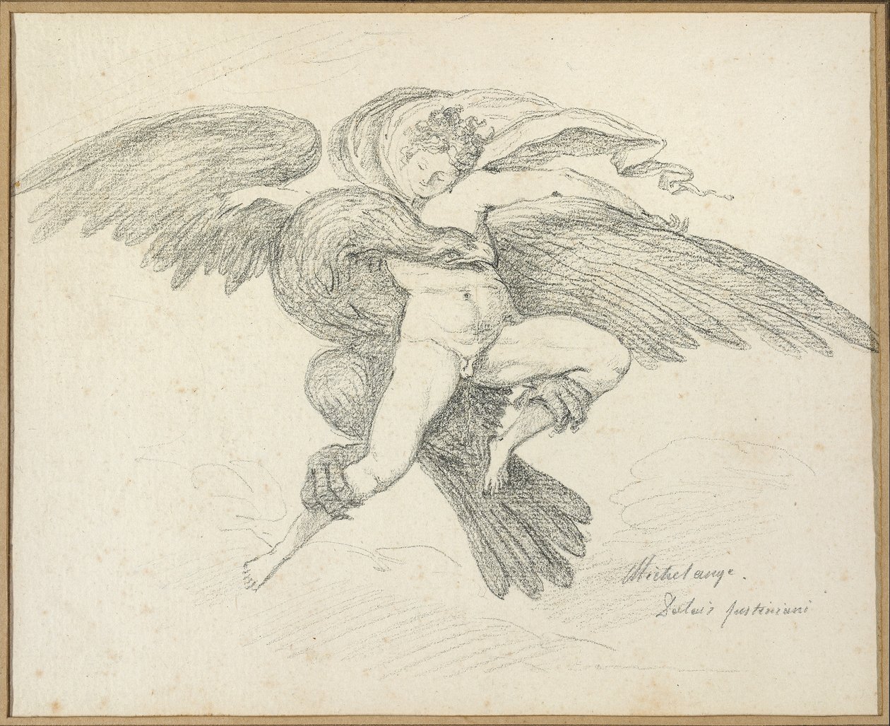 Voldtægten af Ganymedes efter Michelangelo af Jean Honore Fragonard