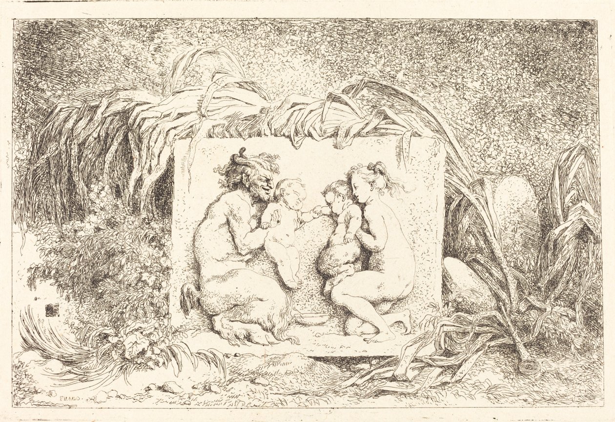 Satyrens Familie af Jean Honore Fragonard