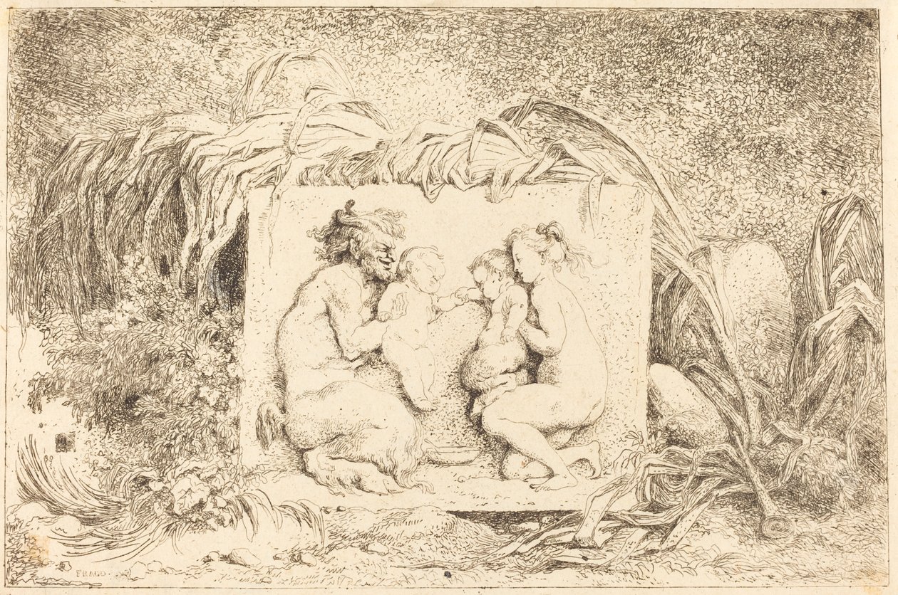 Satyrens Familie af Jean Honore Fragonard