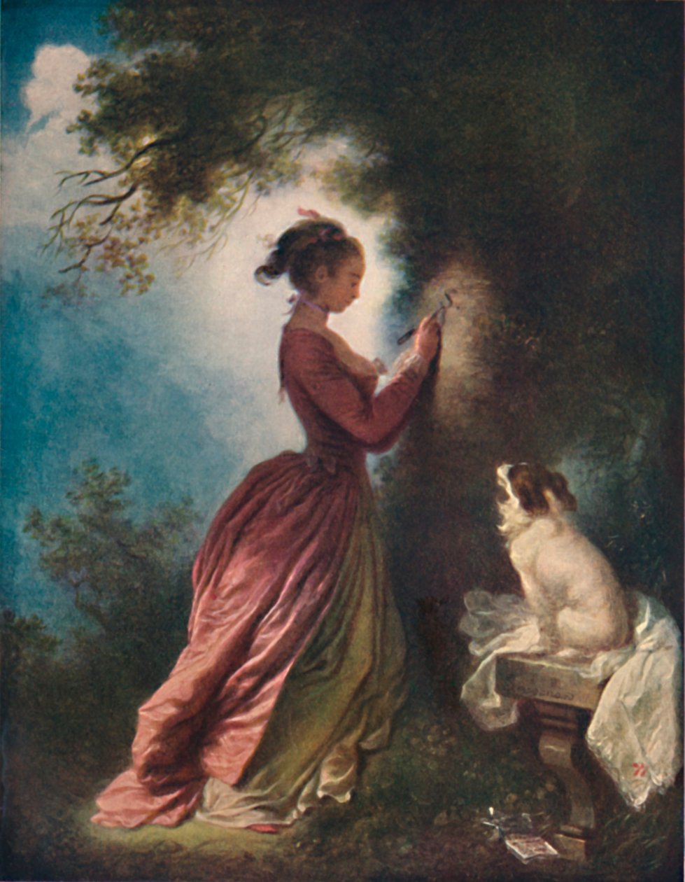 Souveniren The Love Cipher, c1775-80, 1911 af Jean Honore Fragonard