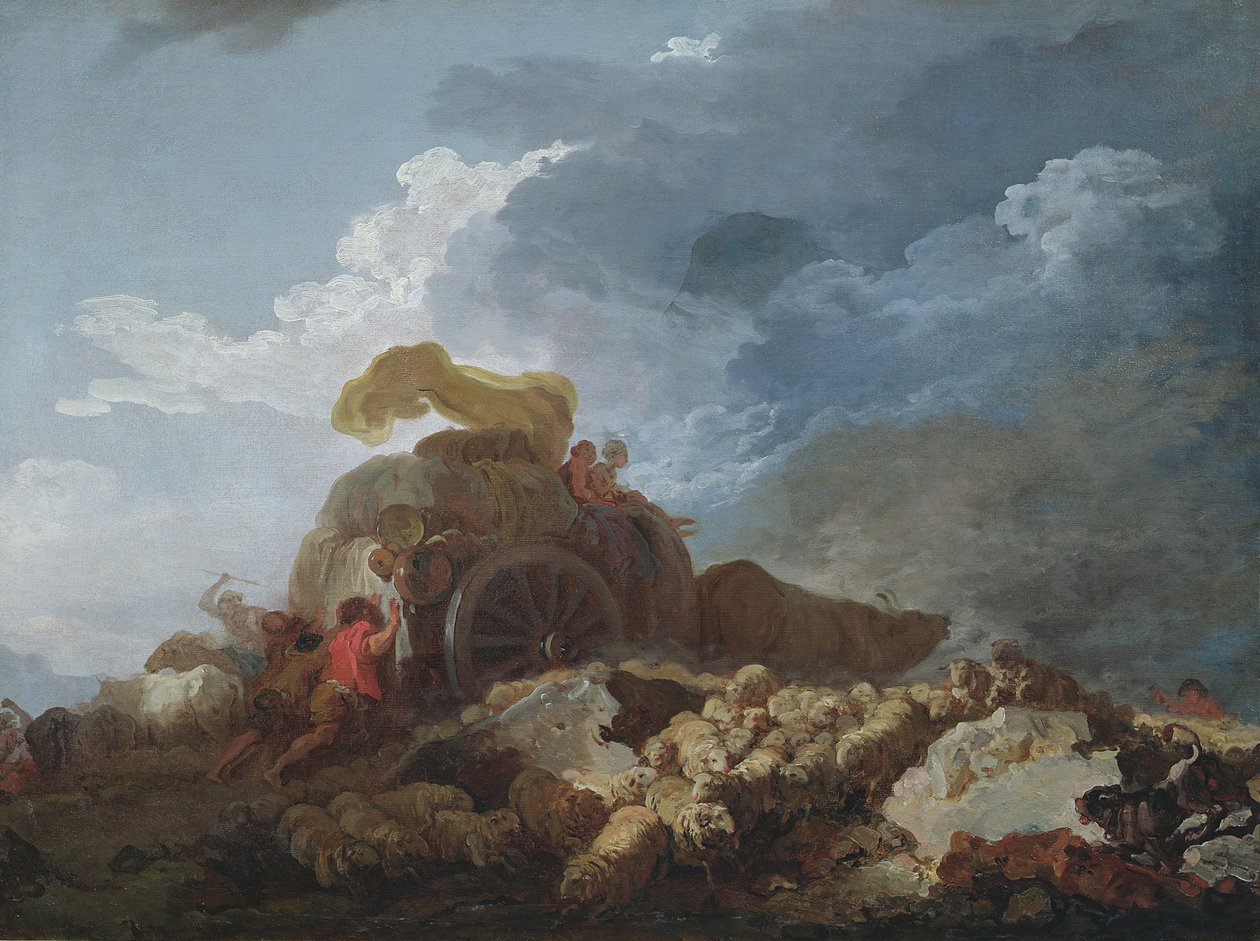 Stormen, ca. 1759 af Jean Honore Fragonard