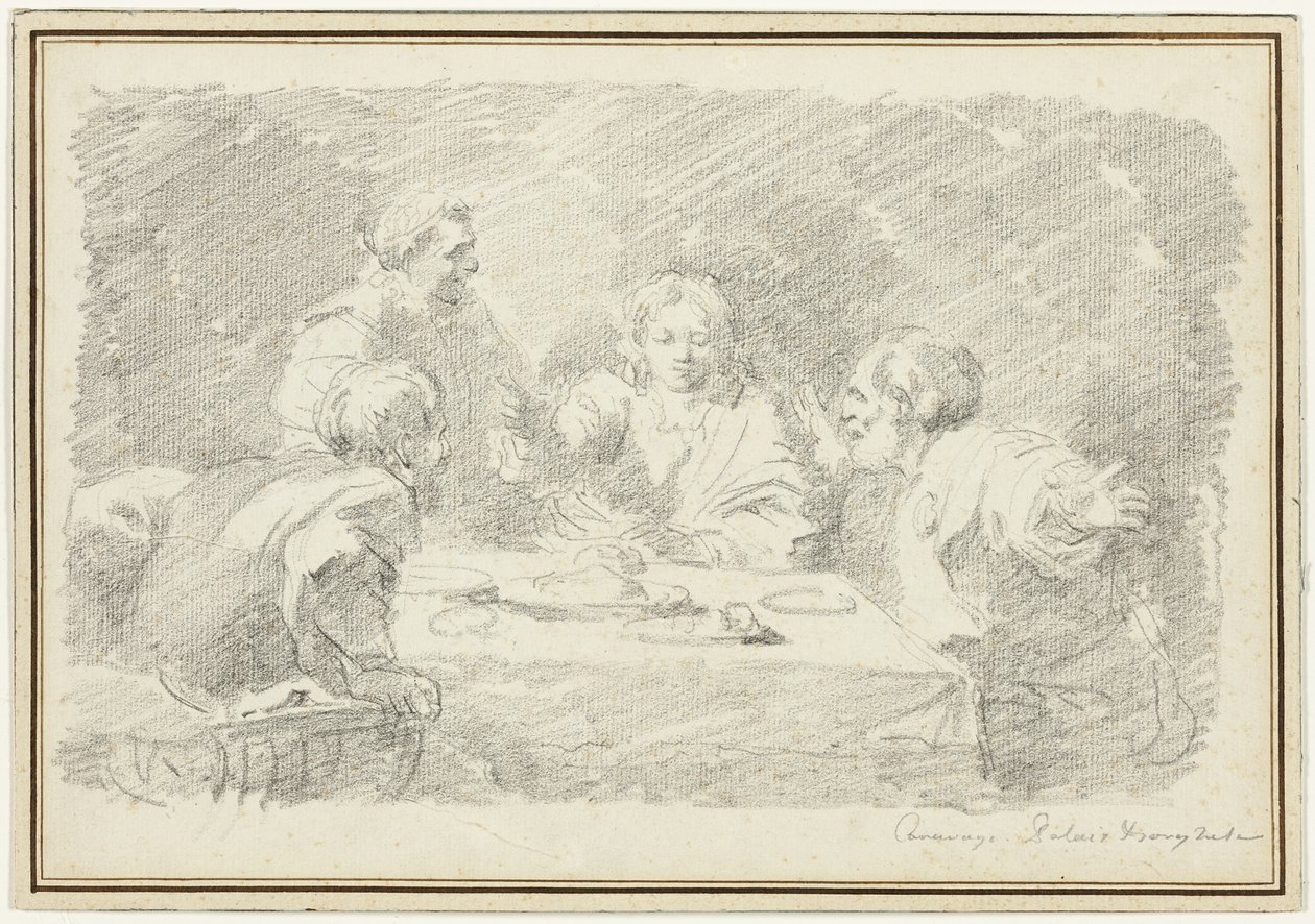 Nadveren i Emmaus af Jean-Honore Fragonard
