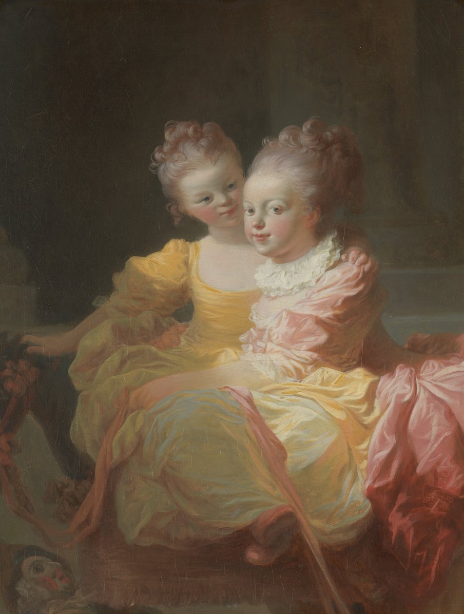 De to søstre, ca. 1769-70. af Jean Honore Fragonard