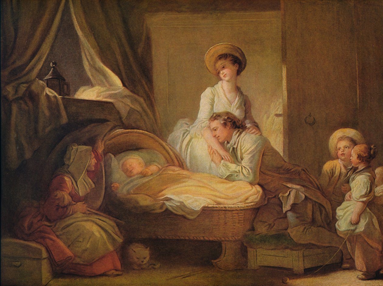 Besøget i børnehaven, c1775 af Jean Honore Fragonard