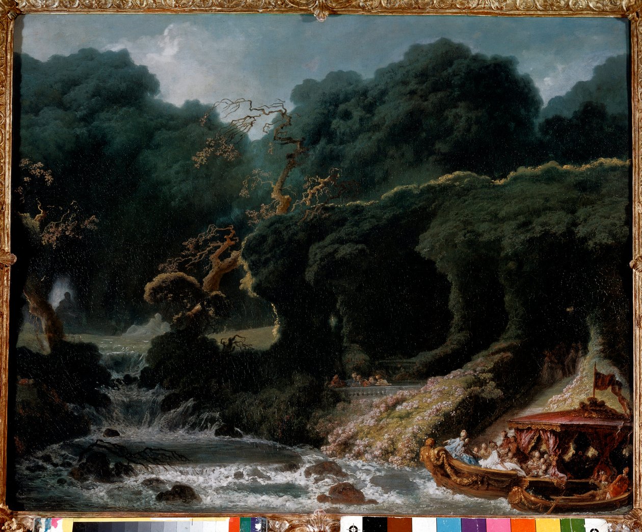 Festen i Rambouillet kaldte kærlighedens ø. Maleri af Jean Honore Fragonard (1732-1806) af Jean Honore Fragonard