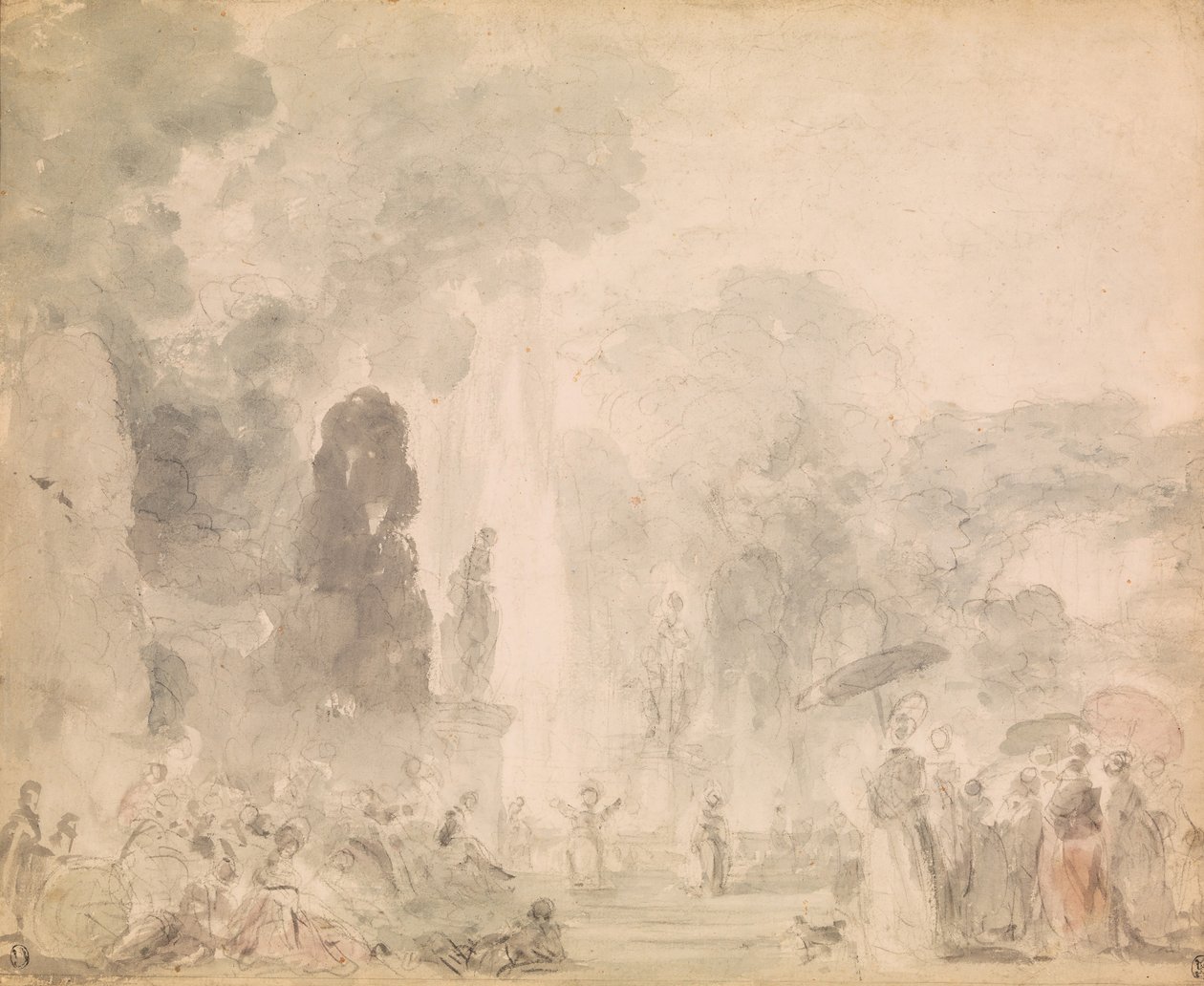 Udsigt over en park, slutningen af 1770