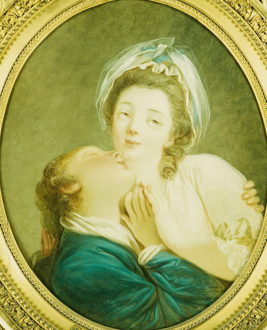 Unge elskere, af Jean Honore Fragonard