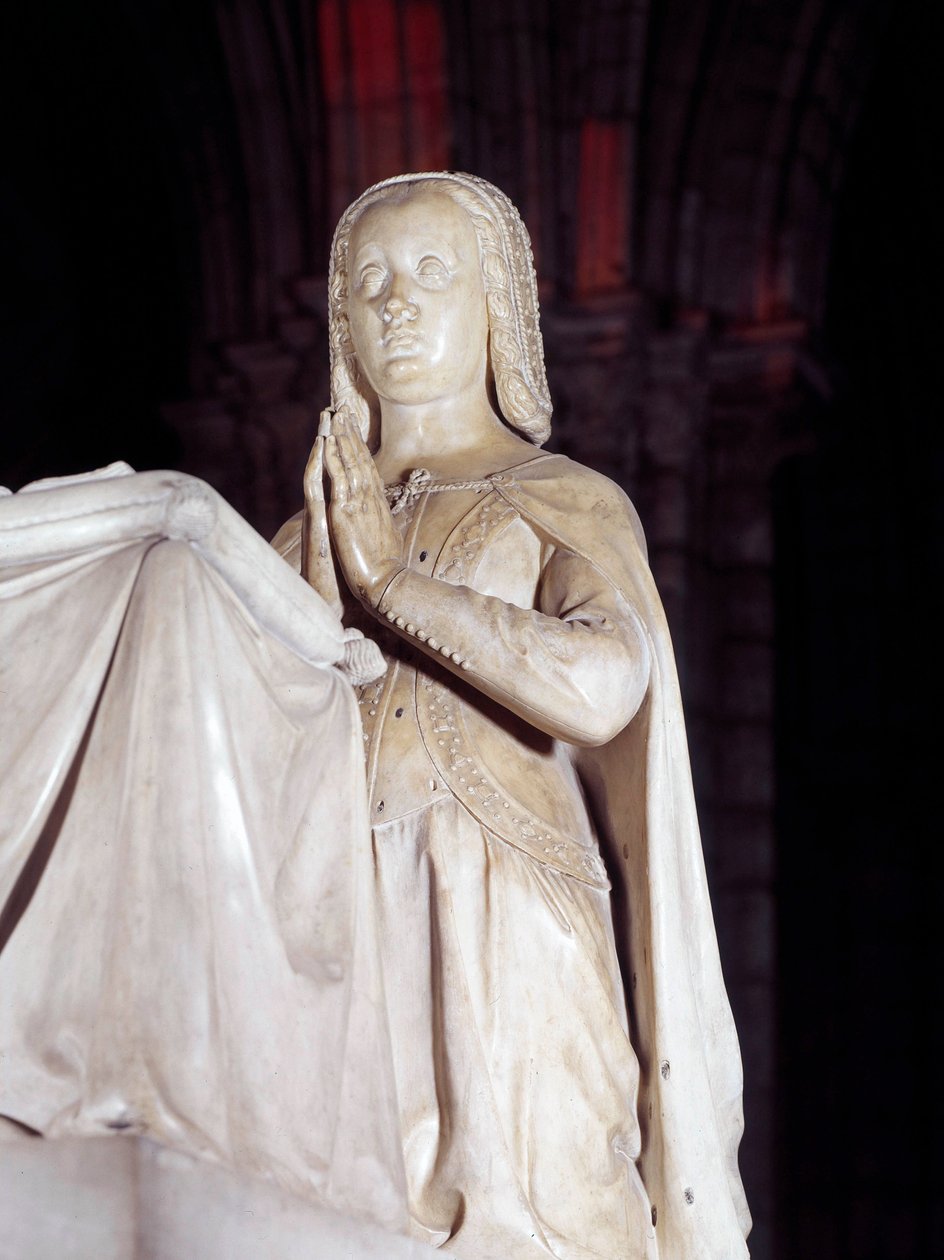 Orant af graven af Anne af Bretagne (1477-1514) og Ludvig XII. Skulptur af John Juste I (1485-1549) af Jean I Juste