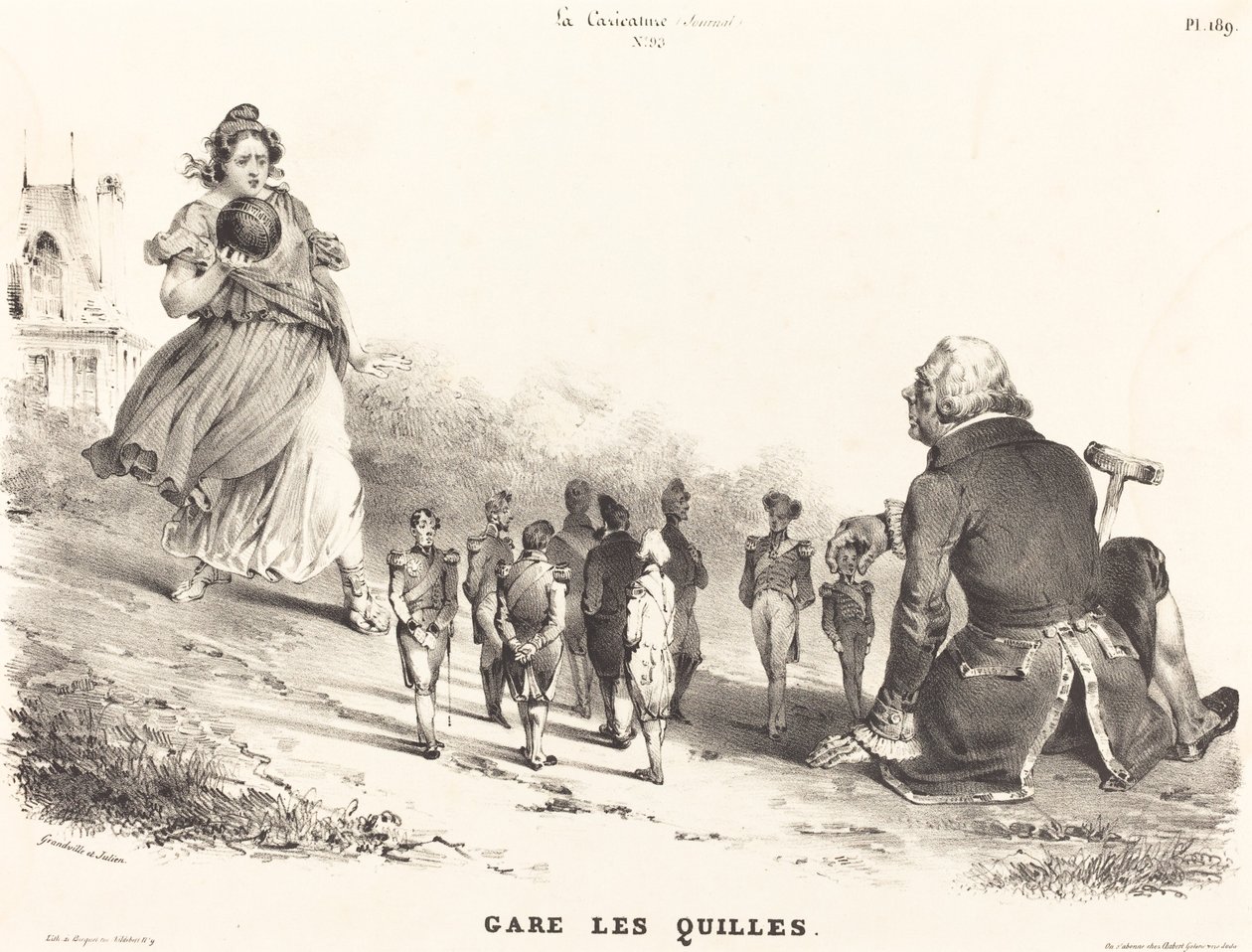Parker Skittles af Jean Ignace Isidore Grandville