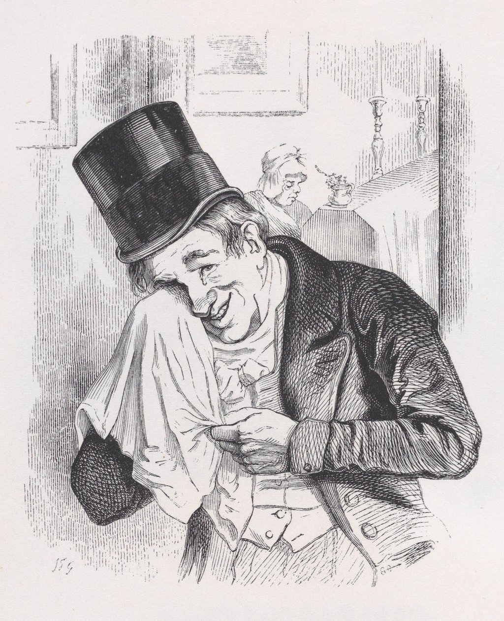 De Profundis fra The Complete Works of Beranger, 1836. af Jean Ignace Isidore Gérard