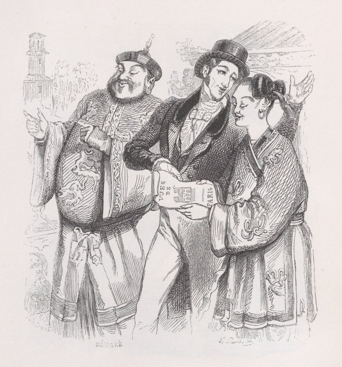 Jean af Paris fra The Complete Works of Béranger, 1836. af Jean Ignace Isidore Gérard